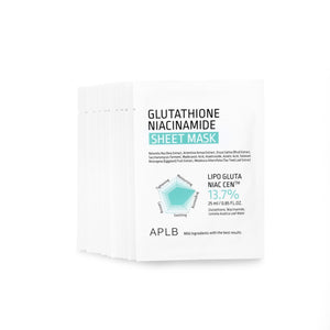 Masques au Glutathion et Niacinamide - Boîte de 10 - Kahng