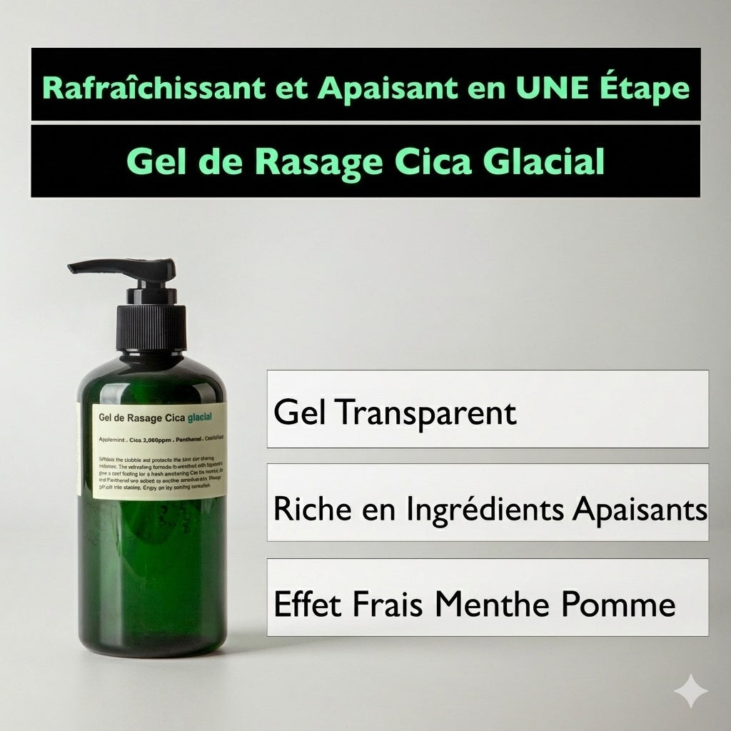 Gel de Rasage Cica Effet Glacé