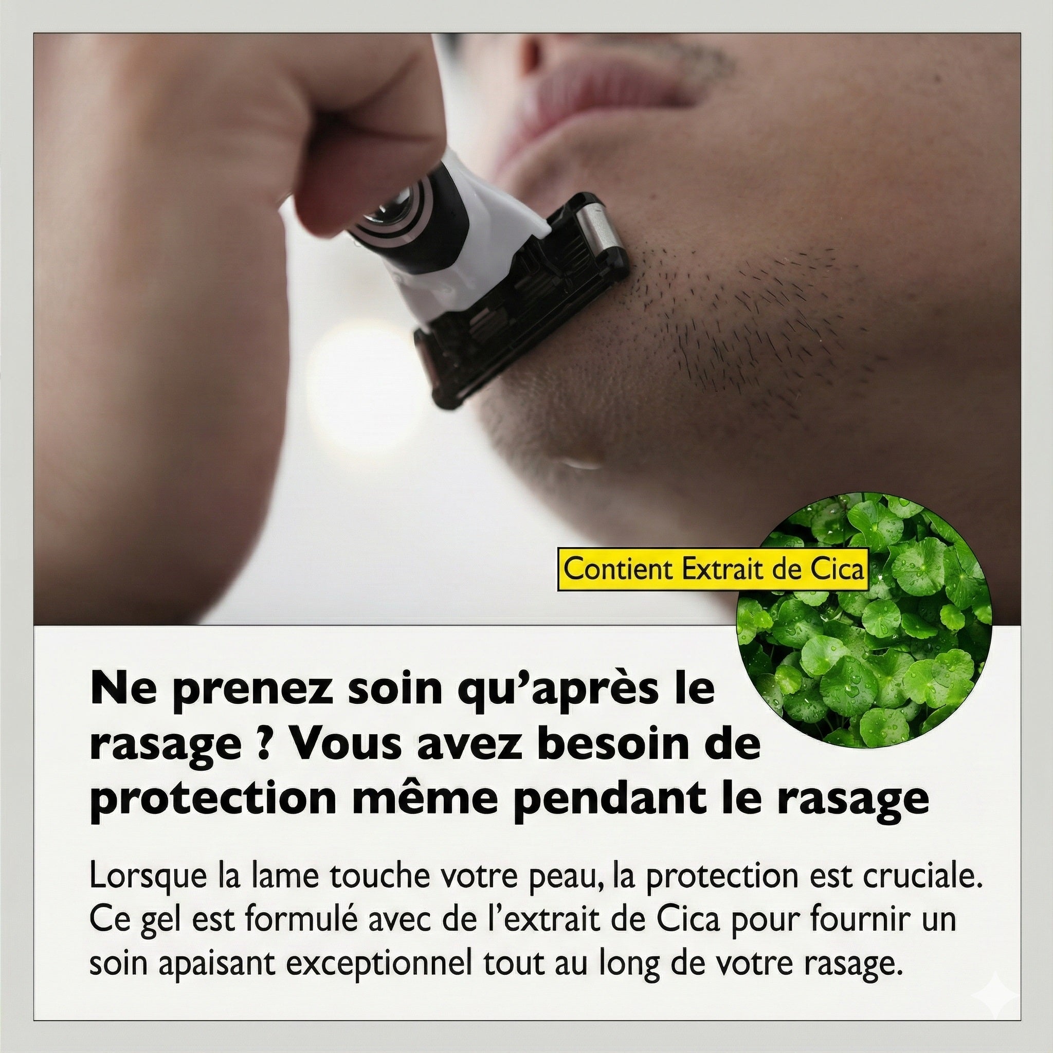Gel de Rasage Cica Effet Glacé